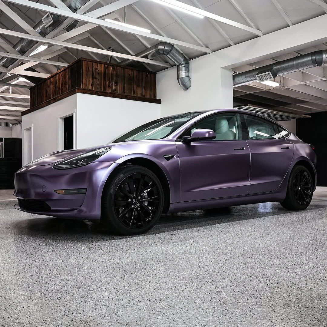 FS2010 - Frozen Satin Metallic Plum Purple