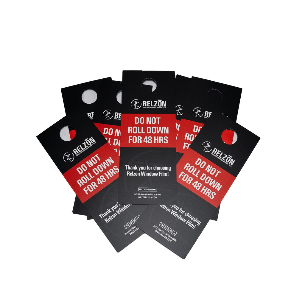 Relzon IR "DO NOT ROLL DOWN" Mirror Hang (Pack of 10)